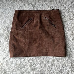 Suede mini skirt from BLANK NYC